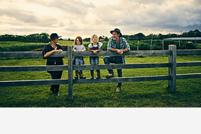 Storm clouds brewing over landscape
