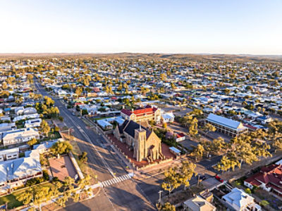 Aerial view of Broken Hill