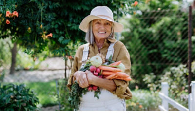 Women holding carrots