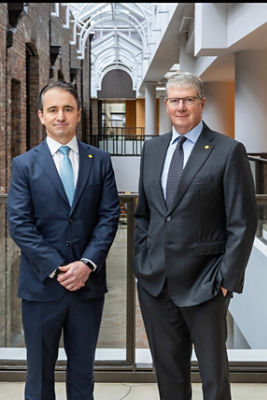 Commonwealth Bank CEO Matt Comyn and Chair Paul O'Malley at the 2026 AGM in Sydney