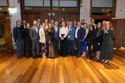 CBA team at celebratory dinner