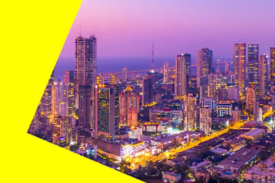 Mumbai city scape at night