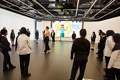 Students participated in workshops hosted by the National Institute of Dramatic Art (NIDA) to help them build their voice and physical presence, and speak and present with confidence.