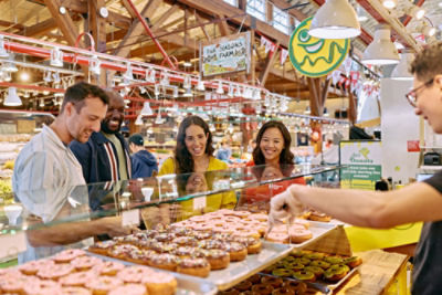 Local food market in Vancouver