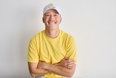 Nedd Brockmann for CommBank Brighter magazine.

Photographed by Alan Richardson at Suddenly Studios on Friday 1 August 2025.

Nedd's Dog: Doug/"Dougie"