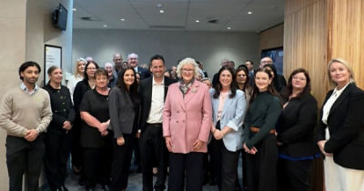 CBA employees at branch opening 