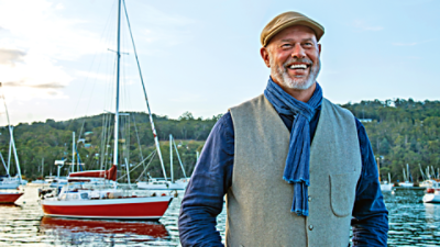 James Phelps, owner of Soyoyoy, pictured in Tasmania