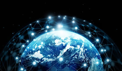 Network connection and global data exchanges on blue planet earth with elements of this image furnished by NASA. Image: Adobe Stock