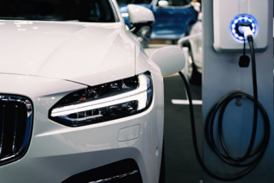 Electric car charging. Credit: Adobe Stock