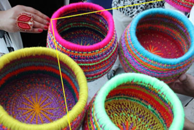 Baskets gifted to US delegates for the CommBank First Nations Thought Leadership visit