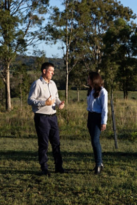 National General Manager, Agribusiness Roddy Brown and Executive General Manager of Regionial and Agribusiness Banking Kylie Allen.