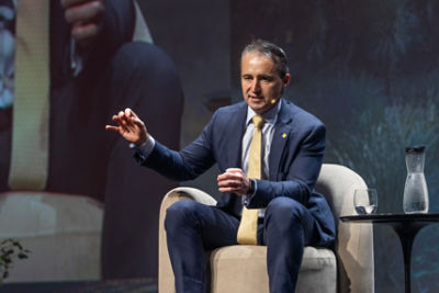 CEO Matt Comyn speaking at CommBank Momentum 2025