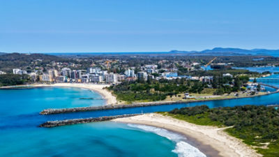 Image of a beach in Mid-Coast in New South Wales 
