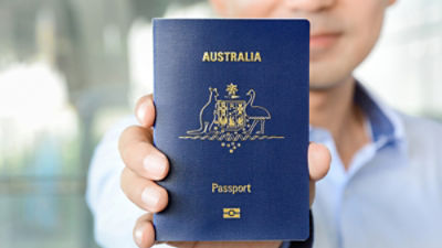 A man holding an Australian passport. Picture: Atstock Productions/ Adobe Stock