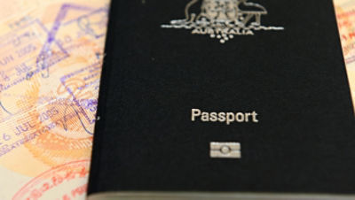 Generic image of an Australian passport. Picture: AAP