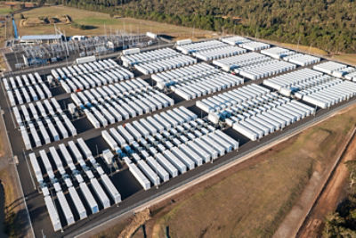A large-scale battery in Australia