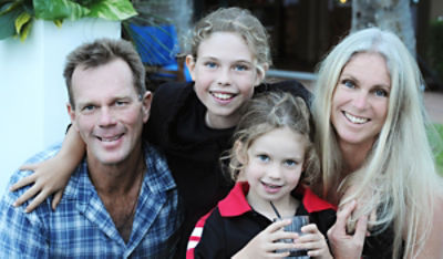 Billie Kinder with her family. Image: supplied