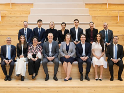 Members of the Commonwealth Bank economics team: (top row, left to right) Ryan Felsman, John Oh, Robyn Grobbelaar, Fifi Chau, Dennis Voznesenski, Belinda Allen, Madison Cartwright, (bottom row) Joseph Capurso, Lucinda Jerogin, Ai-Qyunh Mac, Carol Kong, Luke Yeaman, Kristina Clifton, Harry Ottley, Samara Hammoud, Hamid Yahyaei.