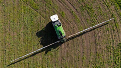 Feriliser being used on a farm