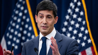 Federal Reserve Chairman Kevin Warsh conducts a news conference after a meeting of the Federal Open Market Committee on Wednesday, June 17, 2026. Warsh announced interest rates would remain unchanged. (Tom Williams/CQ Roll Call/Sipa USA)