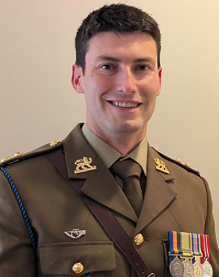 Commonwealth Bank Manager of Credit Strategy Rowan Johnston is a Lieutenant in the Australian Army Reserve
