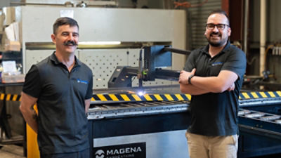 SA company Magena's Adam Krawczyk and Ben Taylor. 