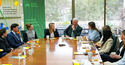 Young leaders in agriculture attend a round table with the NFF and CommBank