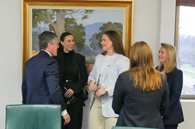 Young leaders in agriculture discuss opportunites in the sector at the NFF and CommBank round table.