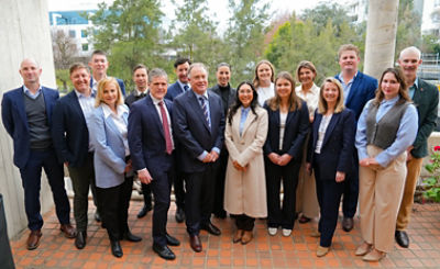 Next gen ag participants at the NFF event with CommBank Agribusiness leaders
