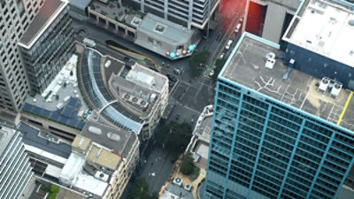 Office buildings in the Sydney central business district. (AAP Image/Dan Himbrechts) 