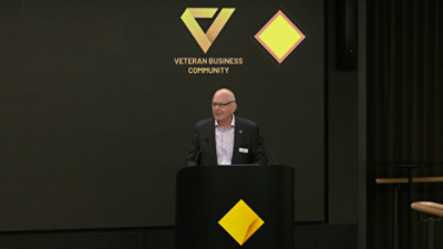 Paul Cragg at Veterans Business Community event