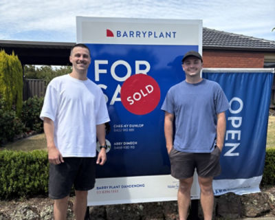 Best mates break into the property market