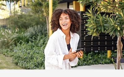 woman at CommBank ATM